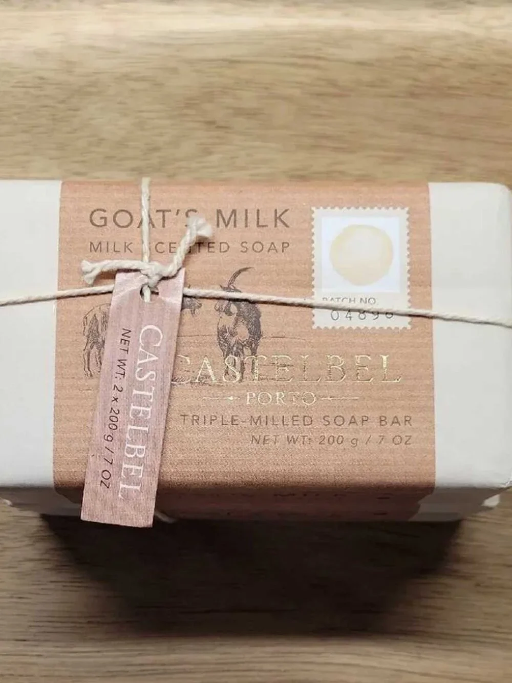 Castelbel Porto Goat Milk Soap Bar Set of 2 (7oz bars)